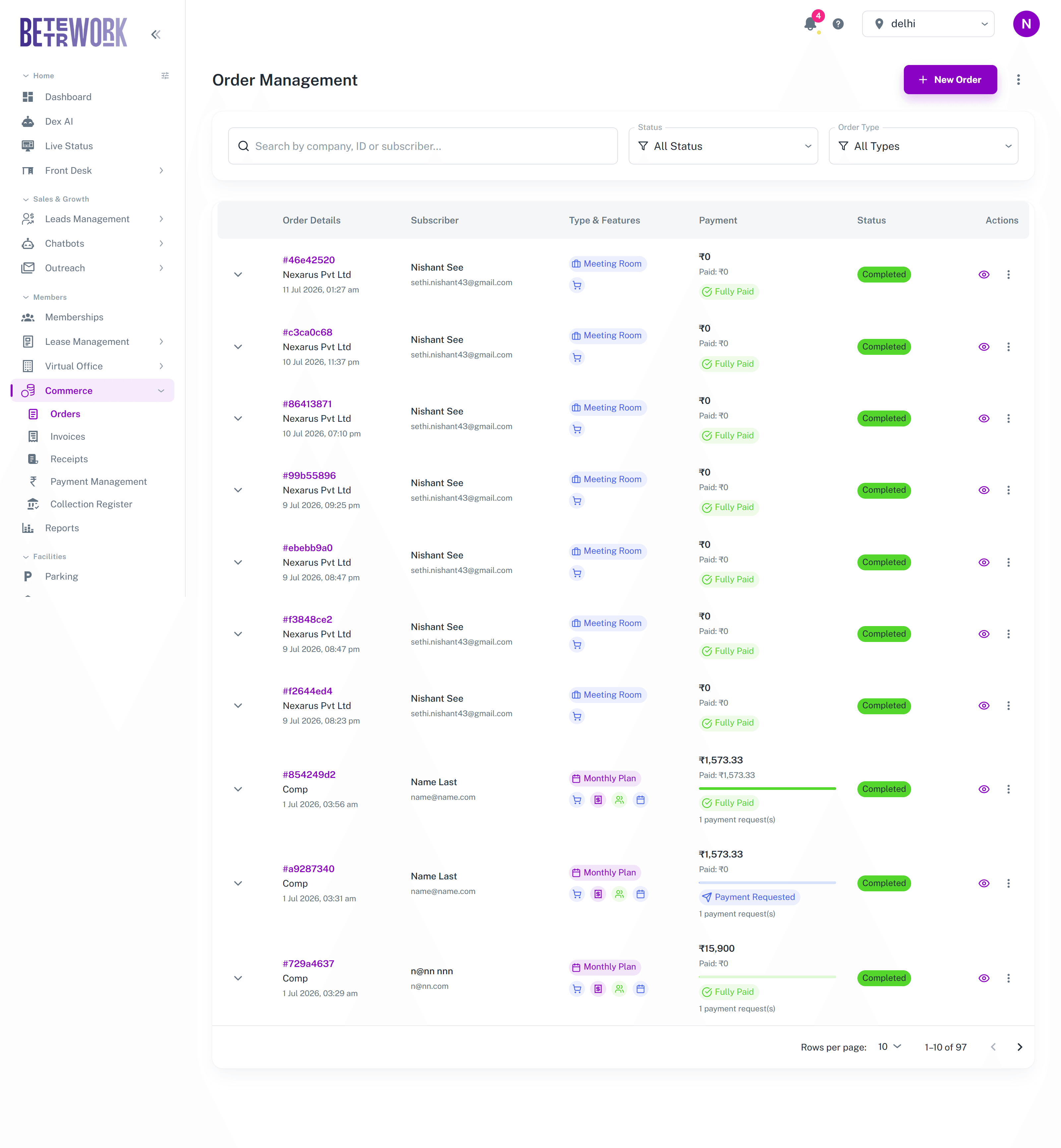 Order Management