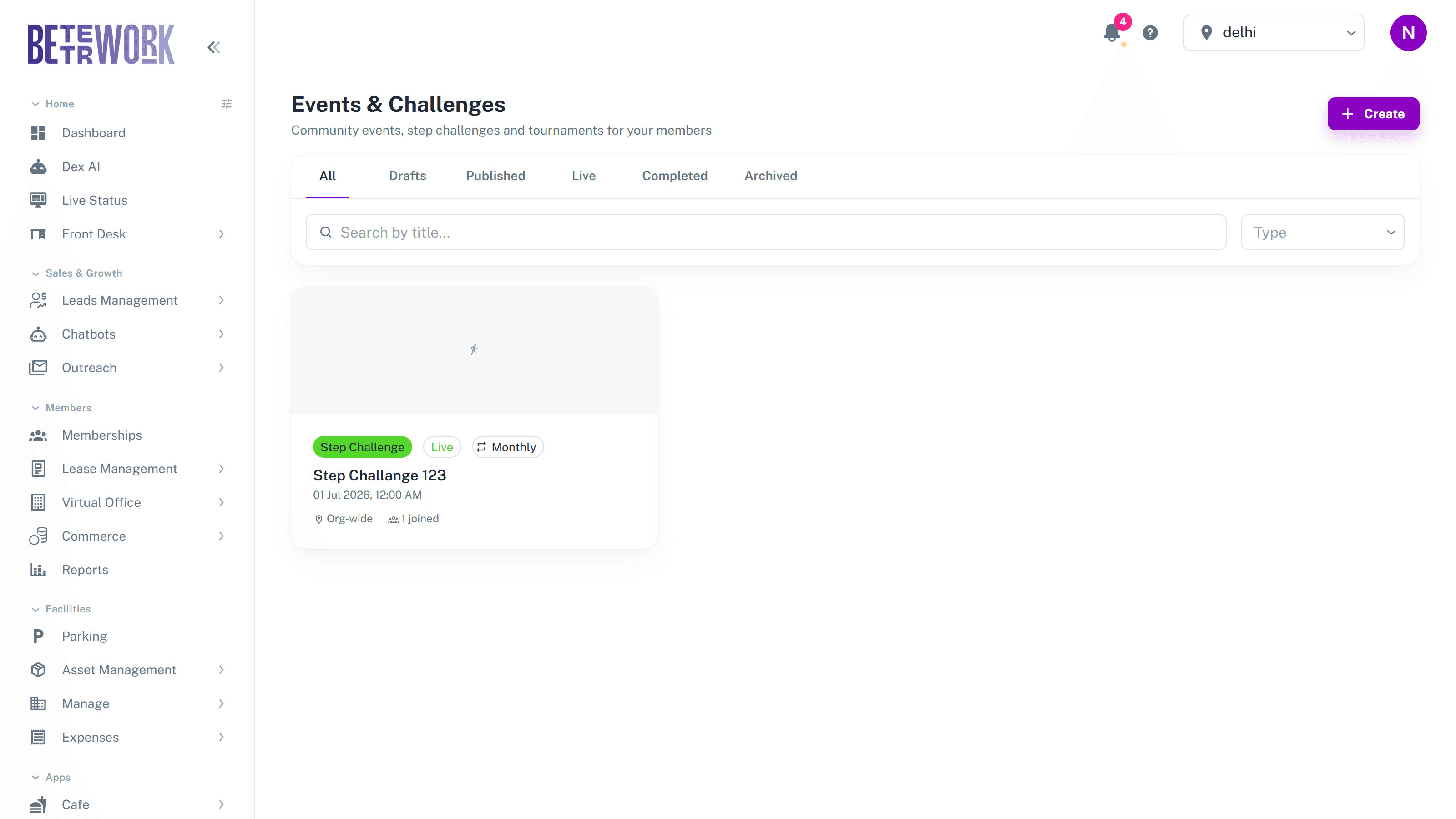 Events and Challenges