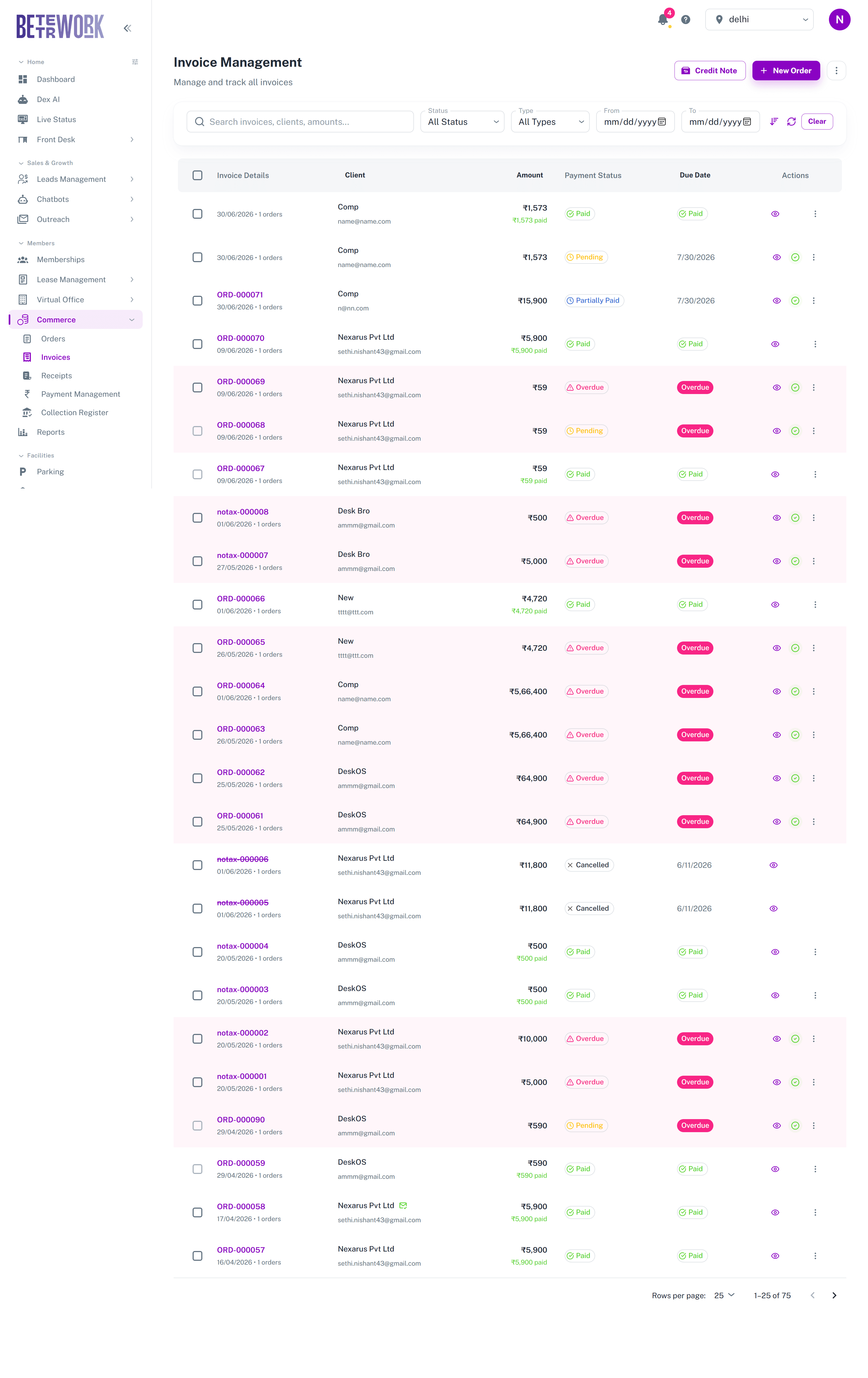 Invoice Management